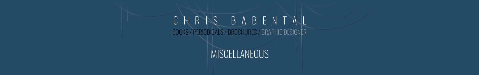 Chris Babental / book covers